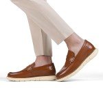 Colorful Men's Casual Penny Loafers in Brown 10.5