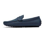 Bruno Marc Men's Dark Blue Driving Loafers, Size 12