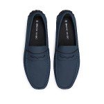 Bruno Marc Men's Dark Blue Driving Loafers, Size 12