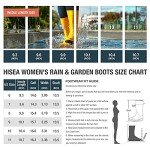 HISEA Colorful Knee High Waterproof Rain Boots
