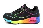 Skechers Women's UNO-POP Colorful Sneakers, Black/Multi