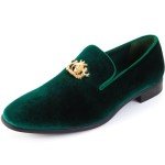 Colorful Velvet Slip-on Loafers for Men Size 10
