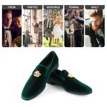 Colorful Velvet Slip-on Loafers for Men Size 10