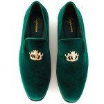 Colorful Velvet Slip-on Loafers for Men Size 10