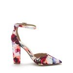 Floral Pointed Toe High Heels for Women