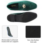 Colorful Velvet Slip-on Loafers for Men Size 10