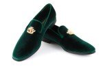Colorful Velvet Slip-on Loafers for Men Size 10