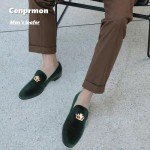 Colorful Velvet Slip-on Loafers for Men Size 10