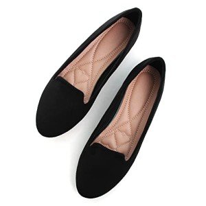Women's Colorful Round Toe Ballet Flats, Size 10.5