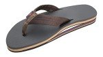 Men's Double Layer Rainbow Sandals - Size 9.5-10.5