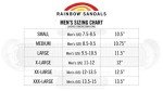 Men's Double Layer Rainbow Sandals - Size 9.5-10.5