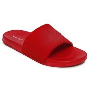 Nautica Men's Red Athletic Comfort Slides Size 12