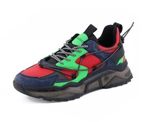 Men's Mazino Dynamite Red/Green Chunky Sneakers
