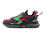 Men's Mazino Dynamite Red/Green Chunky Sneakers