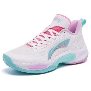 Colorful Unisex Basketball Sneakers - Size 6
