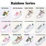 Rainbow Fun Shoelaces for Kids and Women