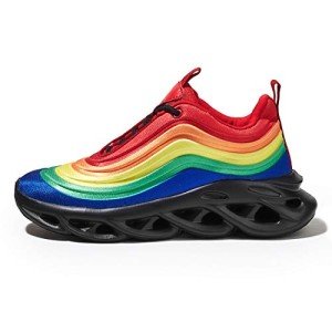 Colorful Women's Chunky Tie Dye Platform Sneakers