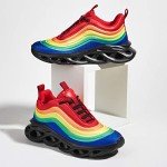 Colorful Women's Chunky Tie Dye Platform Sneakers
