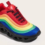 Colorful Women's Chunky Tie Dye Platform Sneakers