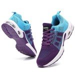 Purple Breathable Women's Athletic Running Sneakers 7.5