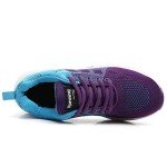 Purple Breathable Women's Athletic Running Sneakers 7.5