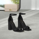 Colorful Women's Braided Open Toe Block Heels