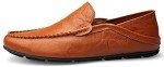 Men's Colorful Casual Leather Slip-On Driving Shoes