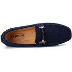 Blue Suede Slip-On Loafers for Men
