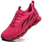 Men's Rose Red Running Sneakers - Size 7