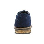 Bruno Marc Men's Navy Suede Lace-Up Oxfords
