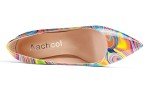 Colorful Mid Heel Pointed Toe Pumps for Women