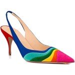 Colorful Women’s Slingback Kitten Heel Pumps