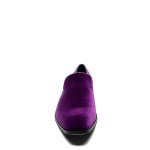 Stacy Adams Purple Velour Slip-On Loafers for Men
