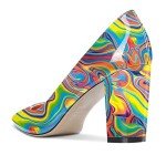 Colorful Mid Heel Pointed Toe Pumps for Women