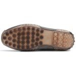 Men's Lightweight Grey Leather Slip-On Loafers