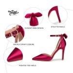 Trary Red Bow Knot Stiletto Heels for Women