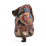 Colorful Bow Heels Mary Jane Kitten Pumps