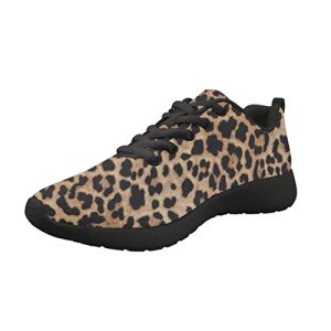 Colorful Leopard Print Walking Shoes for Women
