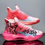 Colorful High Top Noctilucent Basketball Sneakers