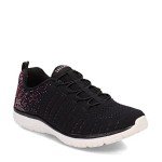 Skechers Women's Virtue Sneaker in Black/Pink