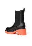 Vivianly Women's Colorful Chelsea Lug Sole Boots