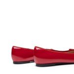 Colorful Women's Round Toe Ballet Flats - Red