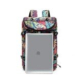 Colorful Floral Duffle Backpack for Travel and Sports