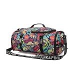 Colorful Floral Duffle Backpack for Travel and Sports