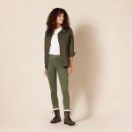 Colorful Women's Lace-Up Combat Boots - Green, Size 7.5