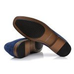 Men's Royal Blue Suede Moc-Toe Loafers