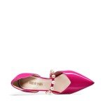 Hot Pink Strappy Stiletto Heels for Women