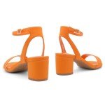 Colorful Women's Open Toe Chunky Block Heels