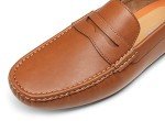 Vostey Men's Casual Brown Slip-On Loafers