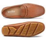 Vostey Men's Casual Brown Slip-On Loafers
